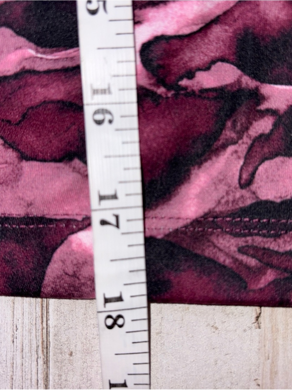 JONES NEW YORK 3X Sport Maroon Camo Print Crop Shelf Bra Activewear NWT - Picture 7 of 13
